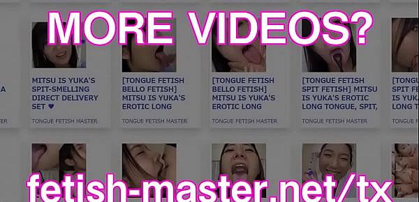 Japanese Asian Tongue Spit Face Nose Licking Sucking Kissing Handjob Fetish - More at fetish-master.net